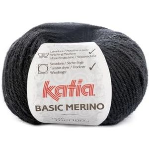 Katia - Basic Merino - Zwart - Wol/Acryl Garen