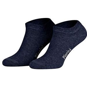 Piarini 8 paar sneakersokken sportsokken katoen - zonder naad - kort uniseks dames heren - maten 35 - 50, jeans, 35/38 EU