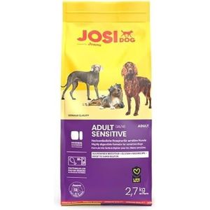 JosiDog Josera Adult Sensitive Hondenvoer (2,7 kg), premium droogvoer voor volwassen honden, powered by Josera, per stuk verpakt