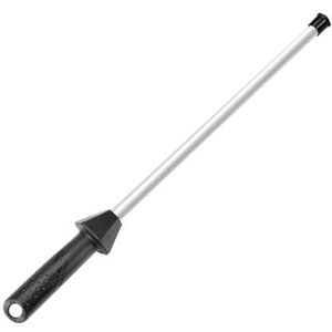Sharpeak Totaal 45 cm/Staaflengte 30 cm Keramische stalen slijpstaaf met ingebouwde hoekgeleiders en anti-breekkap, aanzetten tot vlijmscherpe messen, keramische messenslijper, keramische aanzetstaaf