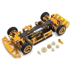 MANGRY Fit for WLtoys 1/28 284131 K969 K979 K989 K999 RC Auto Upgrade Onderdelen Gemonteerd Hele Auto Frame Gear (Color : Yellow)