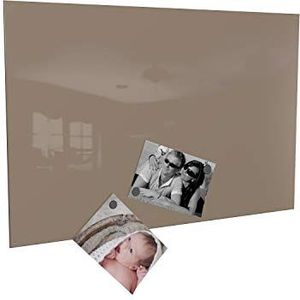 Colours-Manufaktur Magneetbord, magneetwand, inclusief 4 magneten (cappuccino/beige, 40 x 60 cm)