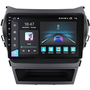 Android 14 GPS Navigation Stereo voor Hyundai Santa Fe IX45 2013-2017 9 Inch 2 Din Car Stereo Radio met CarPlay AHD Omgekeerd beeld Bedieningselementen op het stuur Bluetooth(A1 1G+32G)