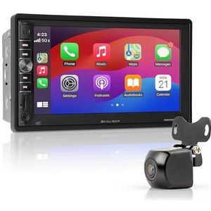 Caliber Autoradio Bluetooth Draadloos Apple CarPlay, Autoradio met 7 Inch Touchscreen, 2 DIN, Met Achteruitrijcamera, Android Mirror Link, 4 x 100 Watt (RMD901DAB-CP-CAM-FBA)
