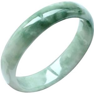Jade armbandjade, damesarmbanden Jade Bangle armband for vrouwen, olie groene jade armband, bloem armband, prinses armband (Color : 60mm)