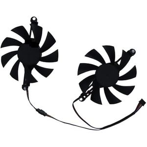 2 stuks 85 mm diameter, 98 montage, grafische kaartventilator GPU-koeler FL801512VB FL8015 12VB voor 51risc RX 6600M voor Soyo RX6600M 8 g