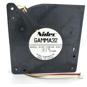LMNCBVYA 3-Wire Turbo Blower Fan for Computer - 2900RPM, 31.80CFM Airflow, Quiet Operation D12F-12B1S2 12V DC 0.75A