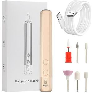 Elektrische vijl voor nagel - elektrische nagelboormachineset | Compact draagbaar ontwerp nagelboorkit hand voetverzorging tool voor acryl, gelnagels, thuissalongebruik