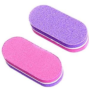Spons Nagelbuffer Blokken, Mini Spons Nail Buffer Bestanden 100/180 Grit 4,8x2x1,2cm Multicolor 10/20/40 Stuks (Paars-20 stuks)