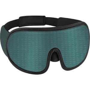 3D slaapmasker, blokkering, licht, slaapmasker voor oog, zacht oogmasker voor reizen, oogmasker voor 's nachts, ademend, blinddoek (groen)