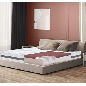White Stone - Memory Foam Matras - 90 x 200 - Hypoallergene Stof - Hoogte 27cm