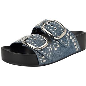 Nine West Flinne damessandalen, Blue Denim 420, 39 EU