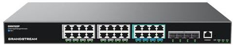 Grandstream - GWN7822P - Netwerkschakelaar - Zwart - 24 Gigabit-poorten