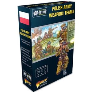 Warlord Games Poolse Leger Wapens Teams 28mm Schaal Miniaturen voor Bolt Actie Zeer Gedetailleerde Tweede Wereldoorlog Miniaturen voor Tafel-top Wargaming