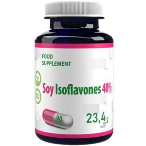 Isoflavonen van Soja 90 veganistische capsules, in laboratorium getest, hoge dosering, niet GVO