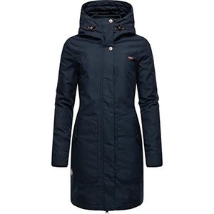 Ragwear Parka, dames warme winterjas, Jannisa XS - 6XL, Donkerblauw, 4XL