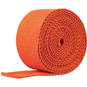 DQZRTUECA Polyester katoenen band, veelkleurig, 38 mm x 5-20 meter(Orange,38mm x 10Yards)