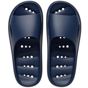 Pantoffels Mute snel drogende badslippers for heren for douche en huishoudelijk gebruik voor dames en heren(Blue,45 EU)