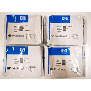 HP 11 printkop C4810A/C4811A/C4812A/C4813A 4-pack Business Inkjet 1100, DesignJet 100/110Plus, OfficeJet 9110/9120/9130 (garantiedatum overschreden, volledig functioneel)