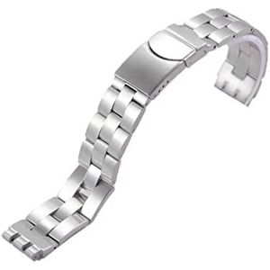 INEOUT Bekijk accessoires compatibel met Swatch YCS YAS YGS ironie Riem zilveren massief roestvrijstalen horlogeband heren/dames metalen armband voorraad (Size : 19.5mm-17mm)