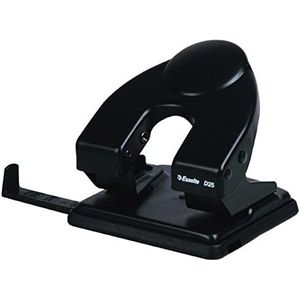 Leitz 177015 Hole Punch D25 voor 25 vellen tegelijk met Stop Bar Black