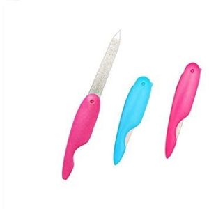 3 stks Vouwen Nagelvijl Metalen Rvs Vouw Cuticula Professionele Tool Set Dubbelzijdig en Bestanden Nagels Gemakkelijk voor Mannen en Vrouw