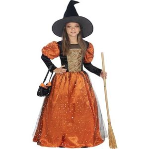 Funidelia | Premium heksenkostuum voor meisjes Heksen & Tovenaars - Kostuum voor kinderen Accessoire verkleedkleding en rekwisieten voor Halloween, carnaval & feesten - Maat 3-4 jaar