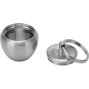 Drop Proof Rvs Pillendoosje Metalen Geneeskunde Houder Veiligheid Hanger Cinnaber Veiligheid Hanger Boeddhistische Schrift Hanger: