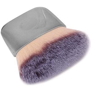 Mini Makeup Brush Zacht Haar Los Poeder Blush Brush Foundation Brush Beauty Tool voor het mengen van vloeistof, crème of poeder cosmetica(Zilver)