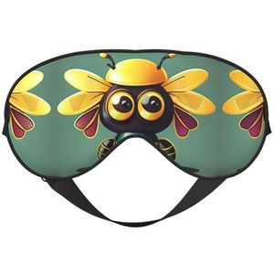Cartoon Bee Eye Mask Unisex Zero Eye Pressure Oogmasker Zachte Oogschaduw Cover voor Reizen