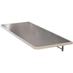 Opklapbaar zwevend bureau, 304 roestvrij staal aan de muur gemonteerde opklapbare eettafel for kantoor thuisstudie (Size : No drilling, Color : 90CM/35.43IN_30CM)