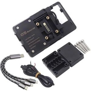 Telefoonnavigatiebeugel Voor Yamaha Voor TMAX T-MAX 560 T-MAX560 TMAX560 2022 Motorfiets GPS SmartPhone Navigatie Montagebeugel Adapter Houder GPS Navigatie Beugel(USB charging)