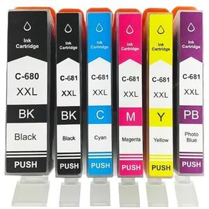 PGI-680 CLI-681 XXL pgi680 cli681 inktcartridge for Can-n TR7560 TR8560 TS6160 TS6260 TS8160 TS8260 TS9160 TS9560 TS706(1SET(6PC))