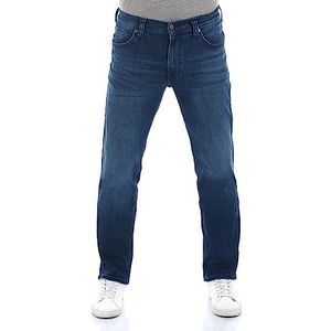 MUSTANG Heren Jeans Tramper Straight Slim Fit jeansbroek denim stretch katoen blauw zwart W30 W31 W32 W33 W34 W36 W38 W40, Donker (1014413-5000-882), 30W / 30L