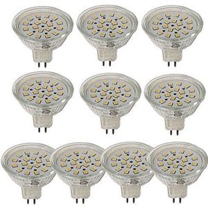 LED-gloeilamp G5.3, 12 V, 4,6 W, 3000 K, 10 stuks