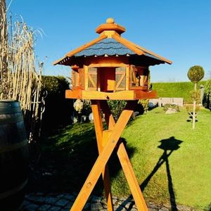 DSH DEKO SHOP HANNUSCH Vogelhaus Vogelhaus V13 XXL Stein Solar, Vogelhütte
