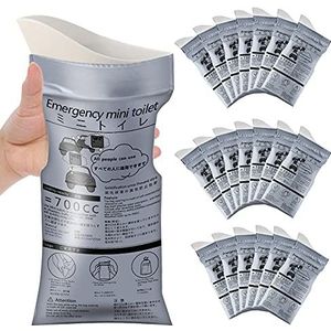 Moodooy Pocket plaszak, wegwerp urinoirzak, 20 stuks draagbare kampeerplaszakken, reisplaszakken, verkeersopstoppingen, draagbare urinezak, braakzakjes, voor mannen, vrouwen, kinderen, patiënt