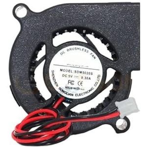 SDM5020S Mini turbinekoeler Ventilator DC 5V 0,3A 5020