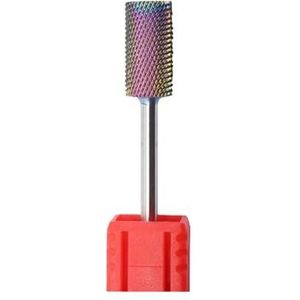 DHRCONPA Regenboog Carbide Platte Kop 3/32 Inch Nagelboormachine Manicure Pedicure Gereedschap Accessoires Carbide Nagelboor