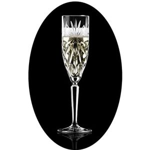 Topkapi elite Champagneglazen Champagneglazen Prosecco Bellini Glas Oasis, loodvrij kristalglas, hoogte 22,6 cm, 160 ml, 6 stuks