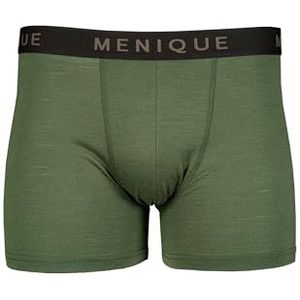 menique Merinowol ondergoed heren boxershorts onderbroek onderbroek voor mannen boxershorts zacht ademend geurvrij ondergoed voor mannen, donkergroen, L