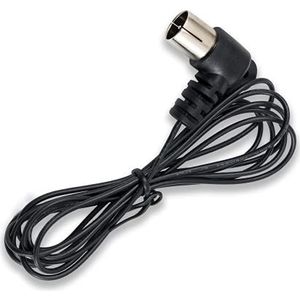 Vecys FM radioantenne Zwart Binnenantenne voor thuis Unbal dipool 3 dBi FM autoradioantenne Push-On F-connector Compatibel met stereo ontvanger Thuisversterker Autoradio