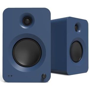 Kanto REN 200W Powered Speaker System with HDMI ARC Input for TV & Home Theater | USB-C and Bluetooth 5.3 | High/Low Pass Filter | Pair | Matte Blue