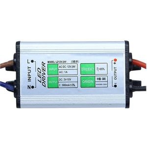 DC 12V-24V 10W 20W 30W 50W LED waterdichte IP67 LED Driver, Voeding, Verlichtingstransformator, Geschikt voor 10W 20W 30W 50W LED Chips. (Maat: 50W)