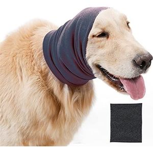 Hond Snood Voor Hond Nek En Oren Warmer, Hond Ear Muffs Bescherming Tegen Lawaai, Geen Klep Oor Wraps Voor Honden, Gebreide Snood Hoofdband Voor Comfort Grooming Anti-angst