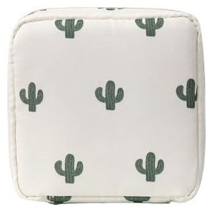 Vrouwen Reizen Kleine Cosmetische Tas Meisje Lipstick Make Up Bag Schoonheidsspecialiste Sanitaire Pad Tas Case Voor Dagelijkse Benodigdheden Opbergzakken, Zilver, Eén maat