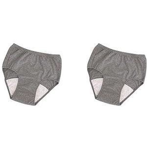 2 Set van ouderen incontinentie luier wasbare zachte luier voor volwassenen oudere senioren lichtgrijs L, L 50CC