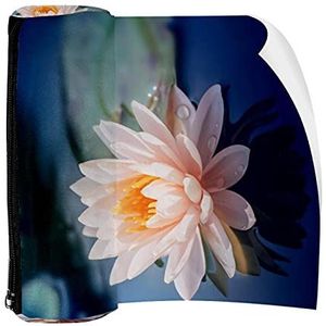 Potlood Case Lotus Bloem Pouch Tas Pen Rits Tas voor Kantoorartikelen Reizen School Student Supplies