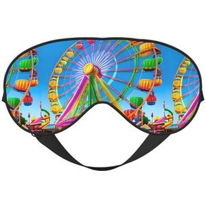 Corlorful Park Unisex elastische verstelbare gesp ontwerp verduisterende slaap oogmasker voor thuis reizen yoga kantoor dutje