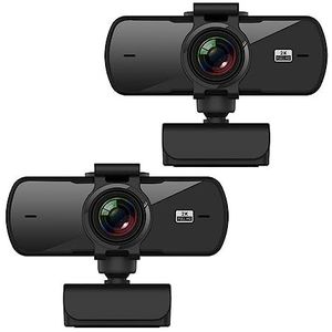 Webcams, Webcam 2K Full HD 1080P Web Camera Autofocus Met Microfoon USB Web Cam for PC Computer Laptop desktop Webcamera(2PCS)